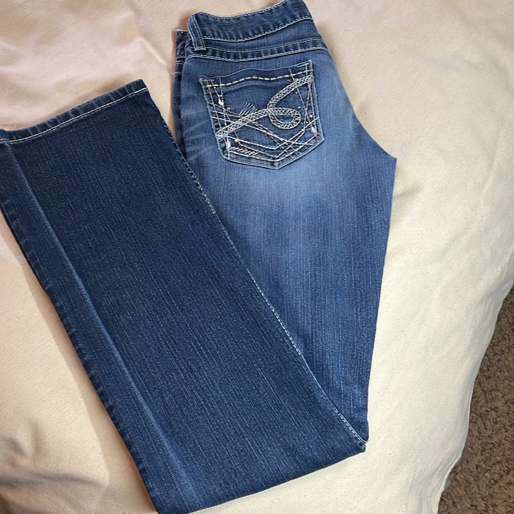 BKE denim Stella boot size 29X 35 1/2
